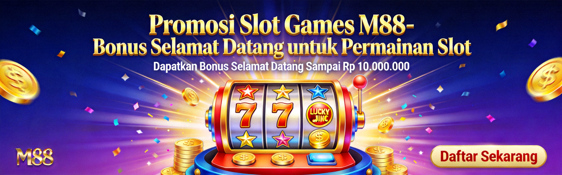 Promosi Slot Games M88 - Bonus Selamat Datang untuk Permainan Slot